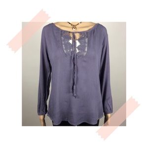 NWT Ellie & Kate Tie-Front Top 💜